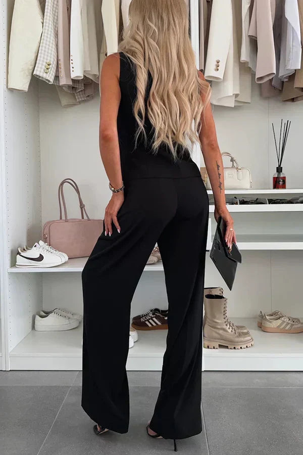 Clover Button-Front Pant Set Sets for Women — photo 8
