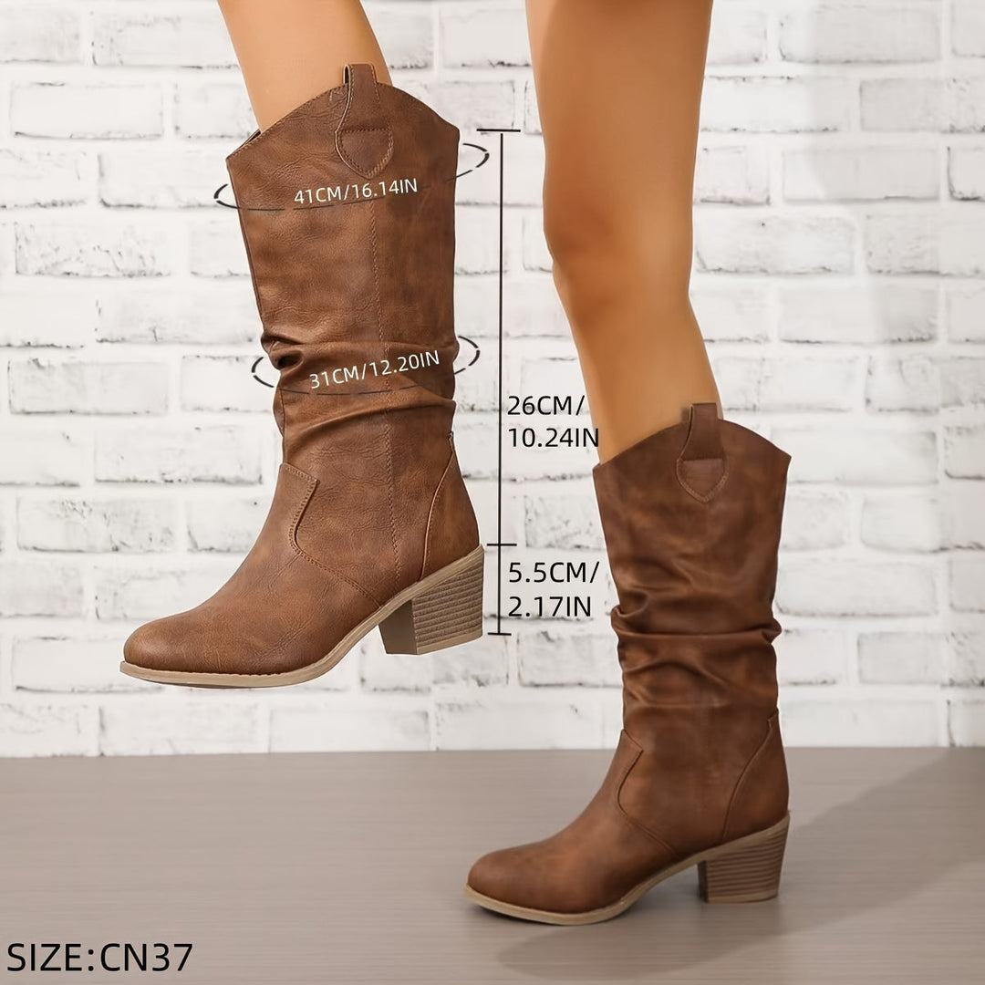 Sorcha Wide Calf Western Boots for Women — photo 3