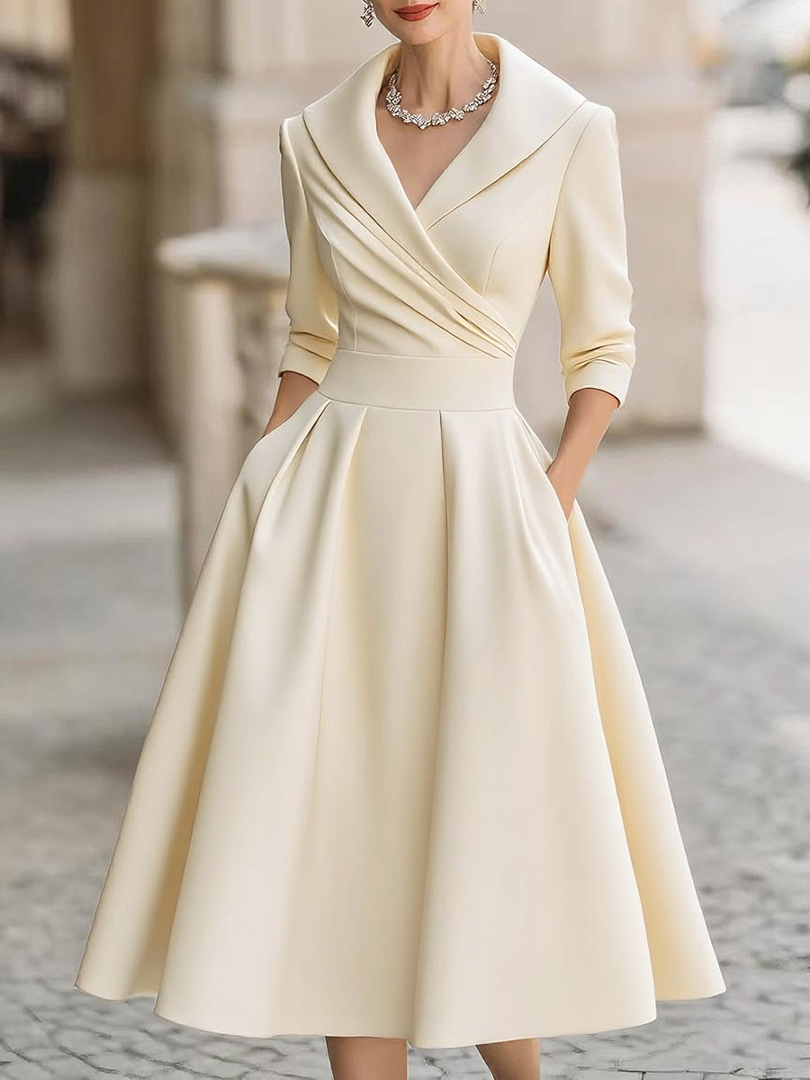 Nesta Tailored A-Line Midi Dresses for Women — photo 3