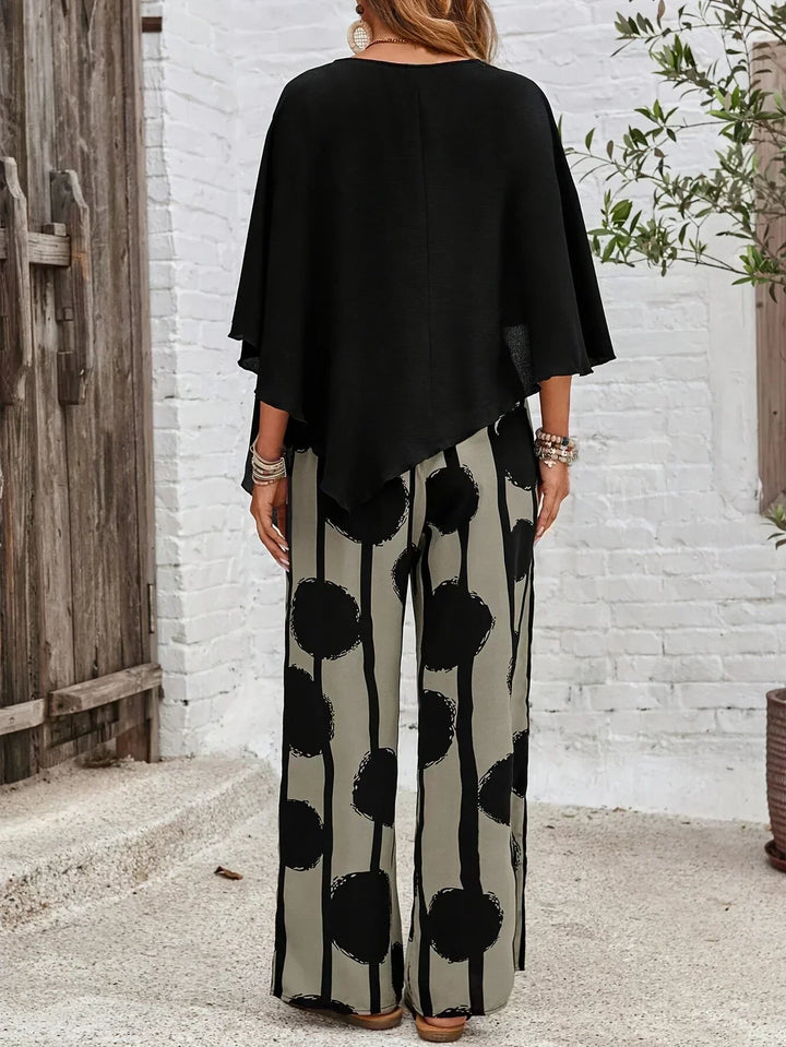 Cecily Elastic Waist Wide-Leg Sets for Women — photo 2
