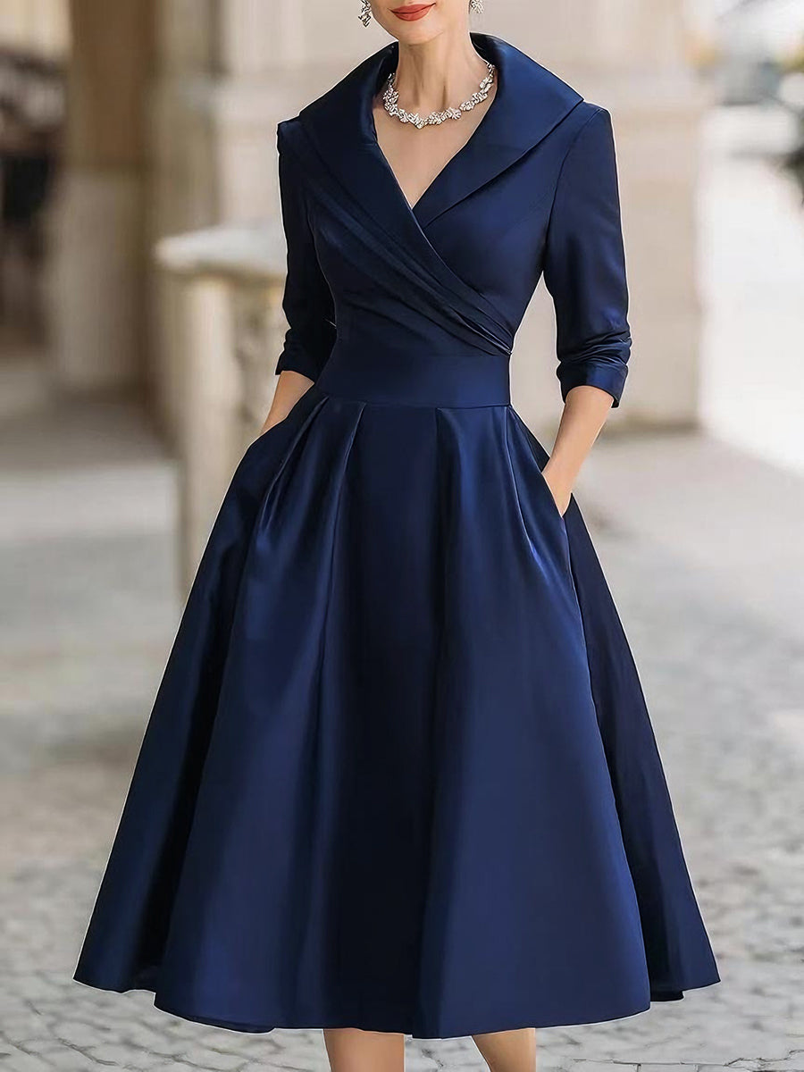 Nesta Tailored A-Line Midi Dresses for Women
