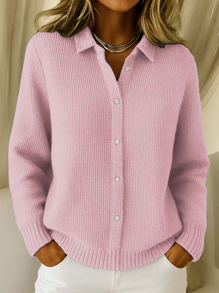Rhiannon Collared Button Knit Sweaters for Women — photo 2
