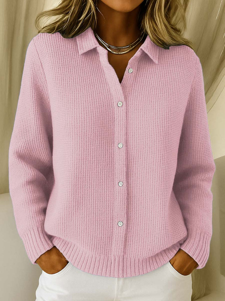 Rhiannon Collared Button Knit Sweaters for Women — photo 2