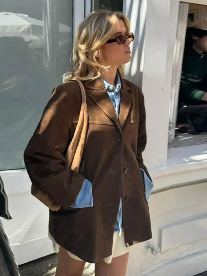 Sylvie Velvet Button Jacket Coats for Women — photo 7