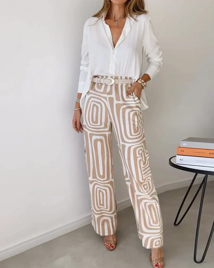 Guinevere Belted Two-Piece Duo Sets for Women