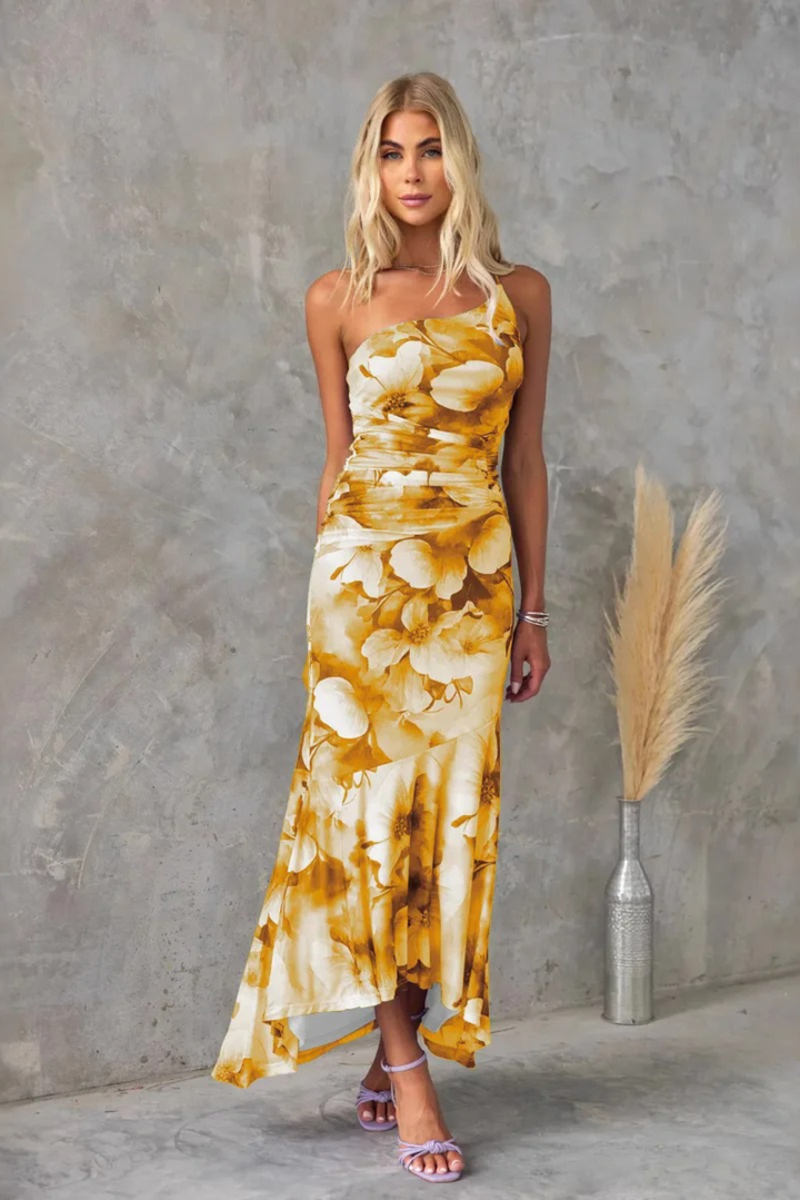 Ffion One-Shoulder Floral Midi Dresses for Women — photo 7