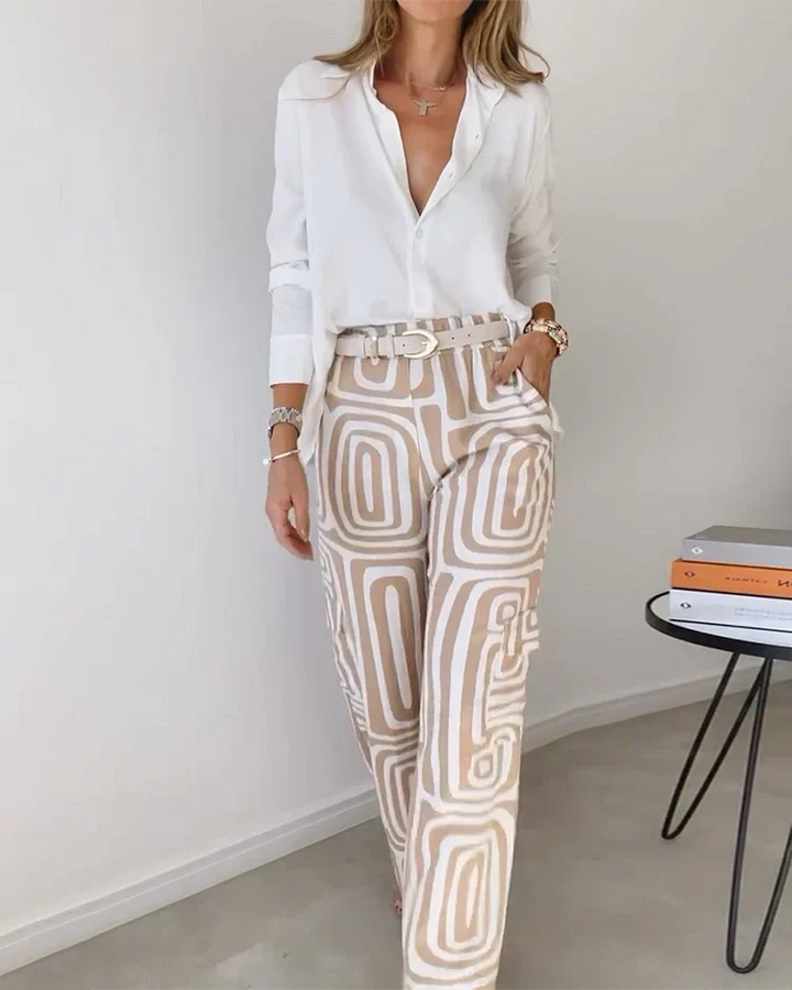 Guinevere Belted Two-Piece Duo Sets for Women — photo 2