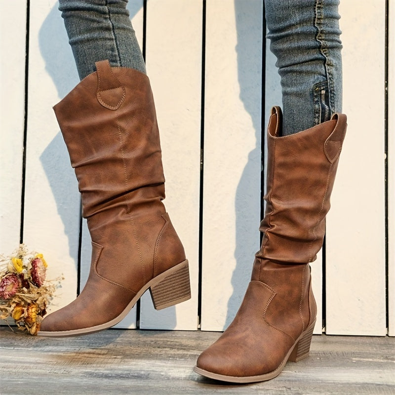 Sorcha Wide Calf Western Boots for Women — photo 4
