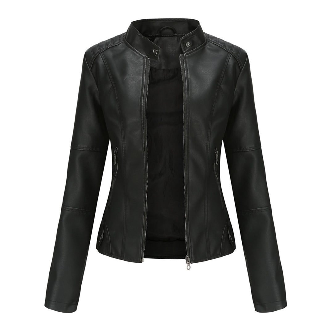 Winifred Stand Collar Zip Jacket Coats for Women