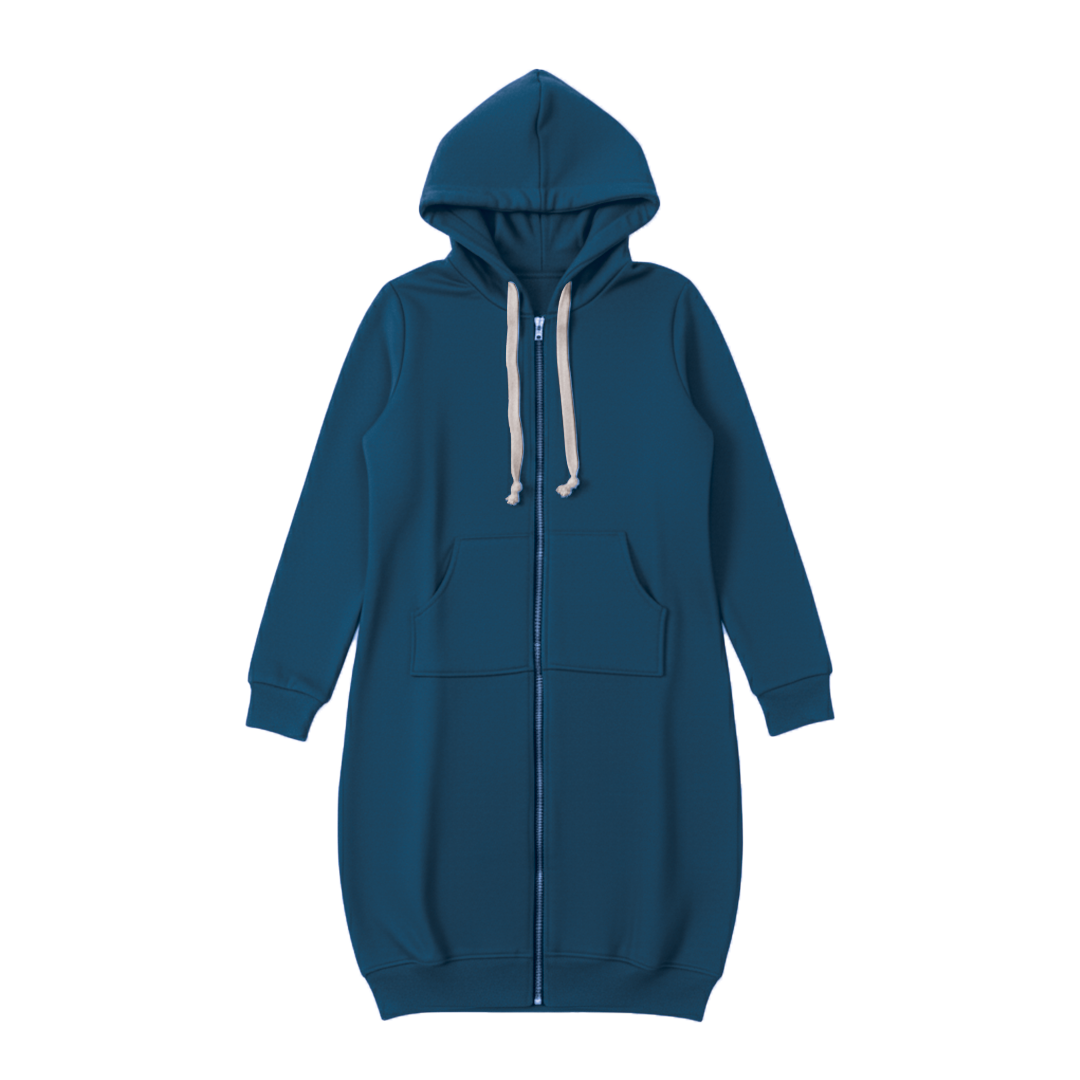 Celestine Longline Full Zip Top Hoodies for Women — photo 2