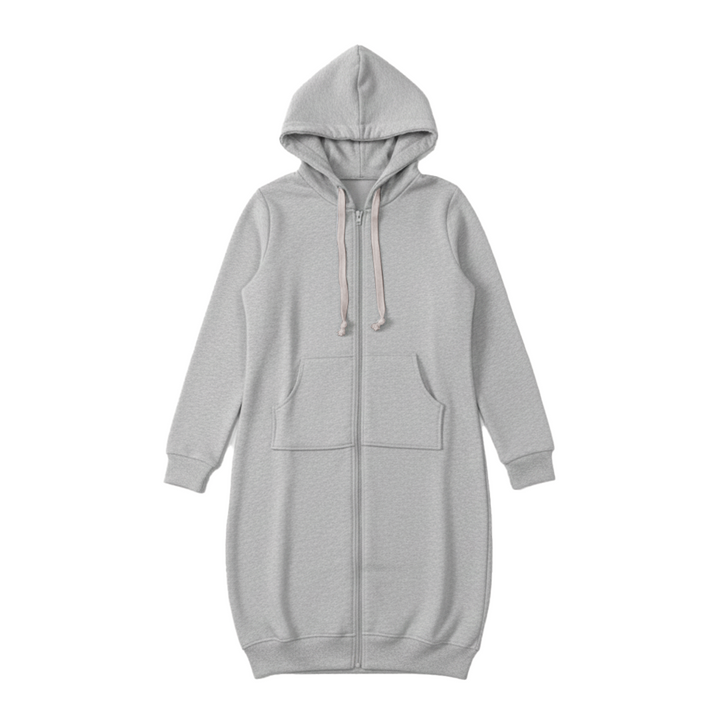 Celestine Longline Full Zip Top Hoodies for Women — photo 4