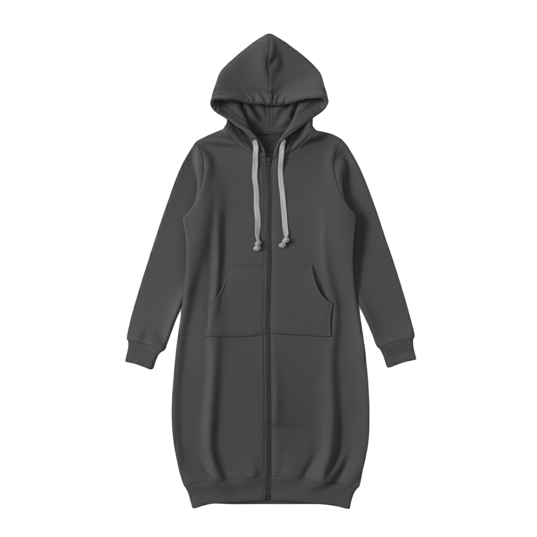 Celestine Longline Full Zip Top Hoodies for Women — photo 5