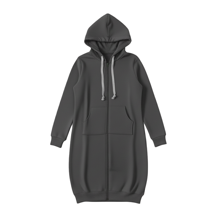 Celestine Longline Full Zip Top Hoodies for Women — photo 5