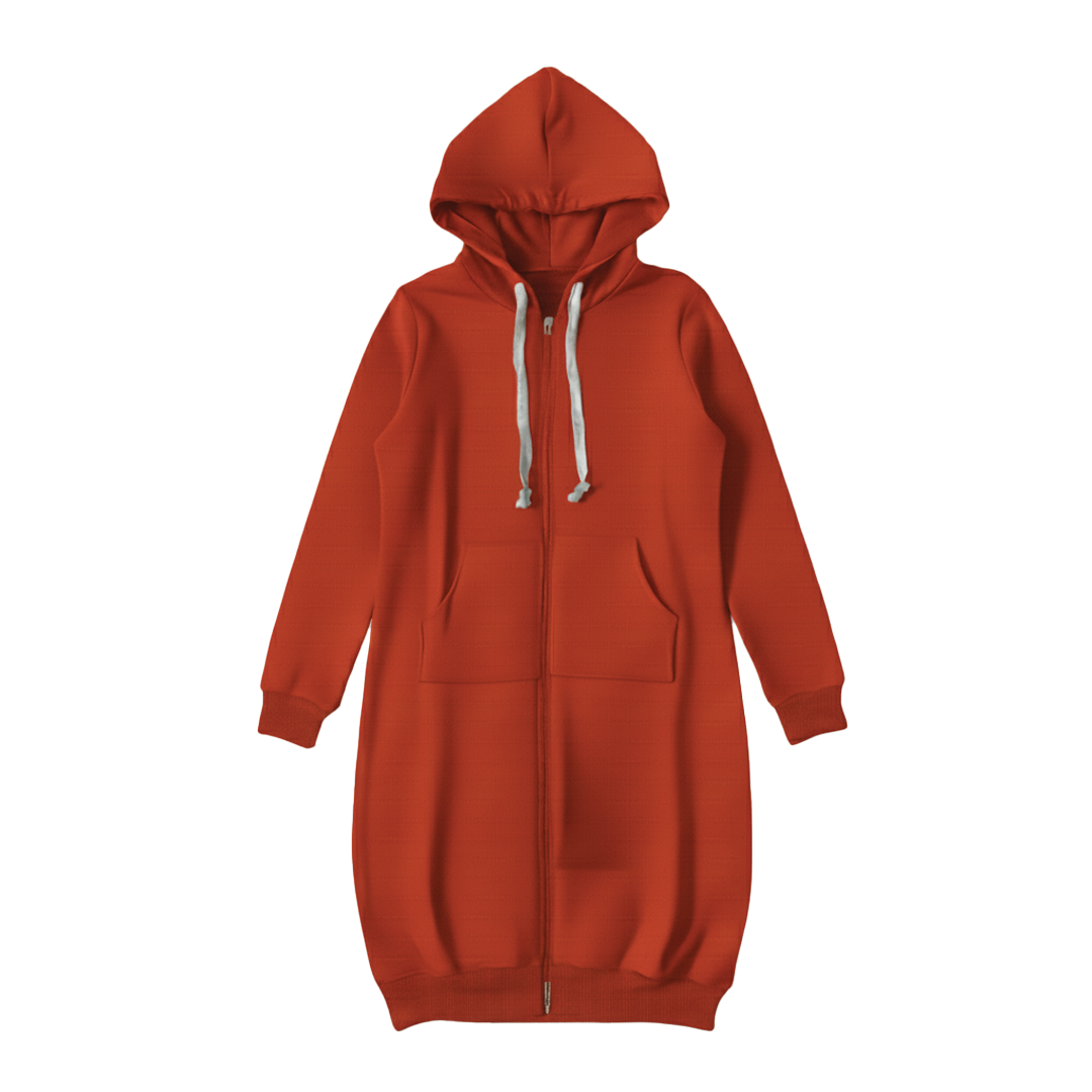 Celestine Longline Full Zip Top Hoodies for Women — photo 8