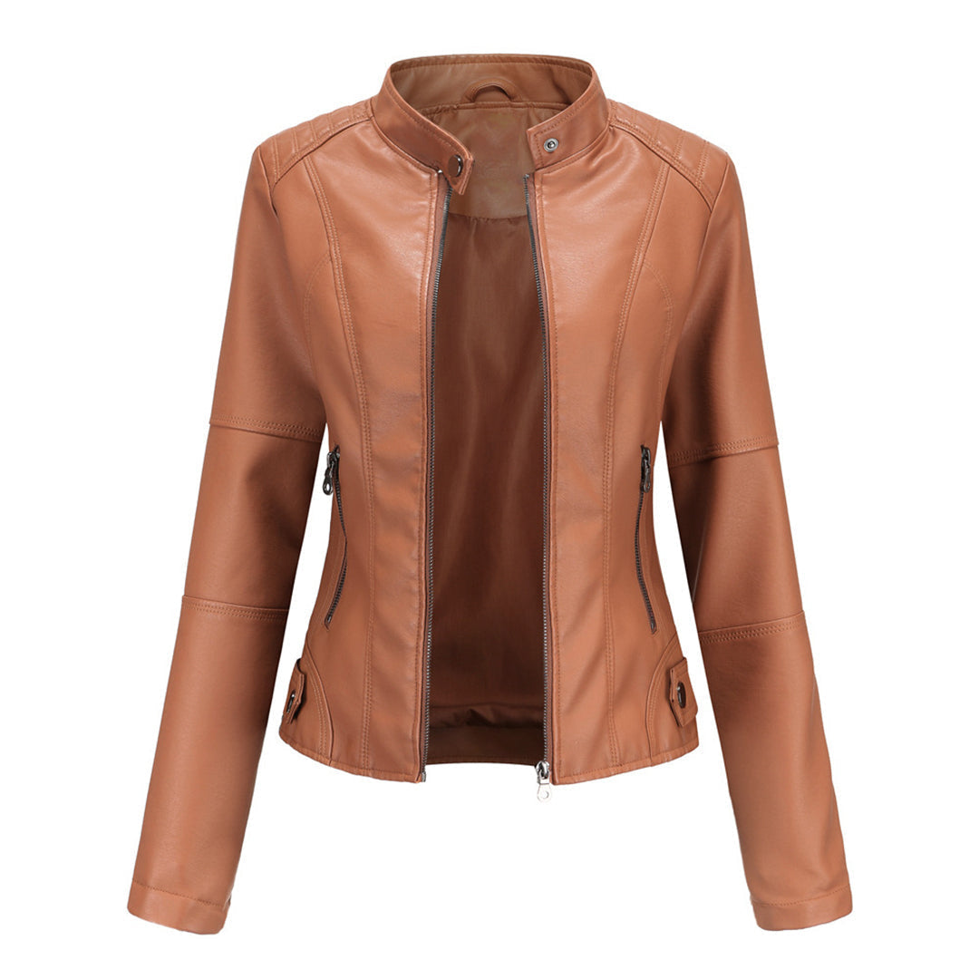Winifred Stand Collar Zip Jacket Coats for Women — photo 3
