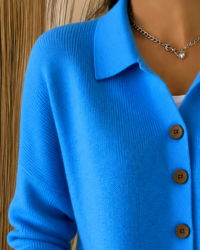 Wren Button Collar Knit Sweaters for Women — photo 2