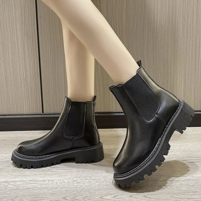 Vivienne Chunky Rubber Sole Chelsea Boots for Women — photo 3