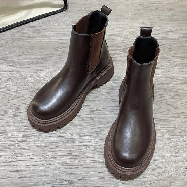 Vivienne Chunky Rubber Sole Chelsea Boots for Women — photo 4