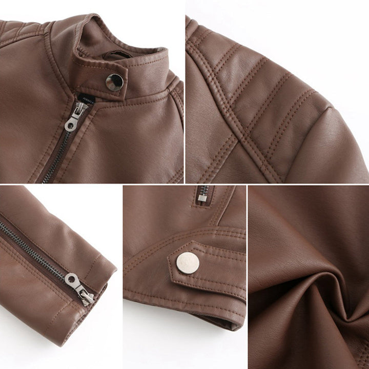 Winifred Stand Collar Zip Jacket Coats for Women — photo 7