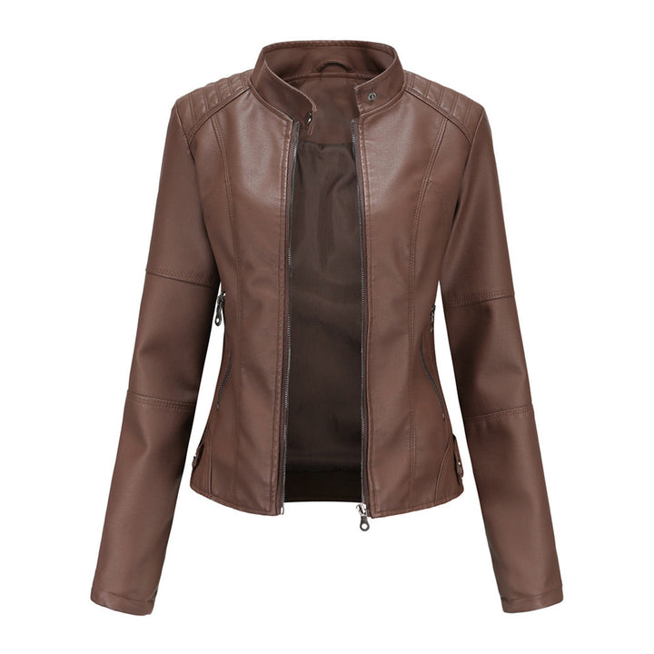 Winifred Stand Collar Zip Jacket Coats for Women — photo 5