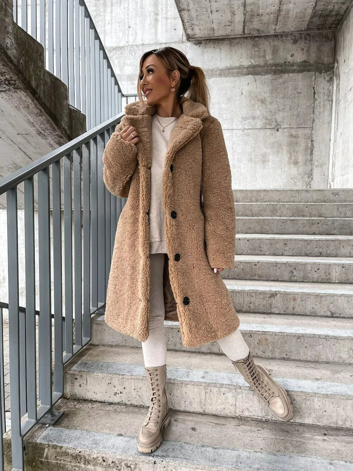 Perpetua Plush Velvet Trench Coats for Women