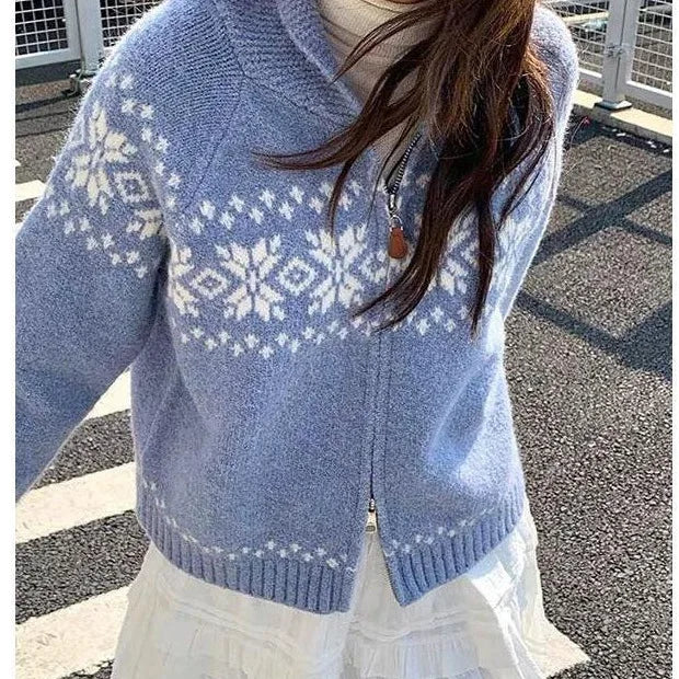 Maeve Zip-Front Knit Cardigan Cardigans for Women — photo 3