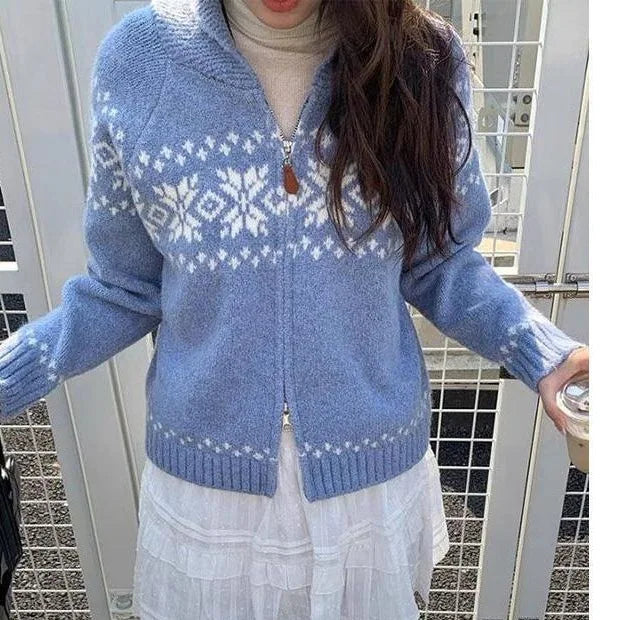 Maeve Zip-Front Knit Cardigan Cardigans for Women — photo 4