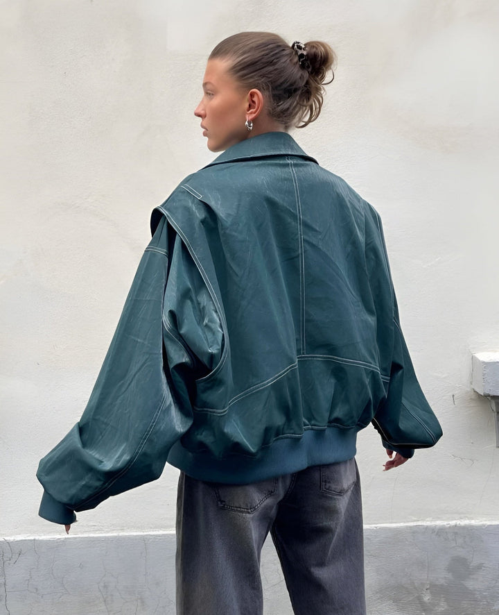 Leonora Oversized Bomber Jacket Coats for Women — photo 5