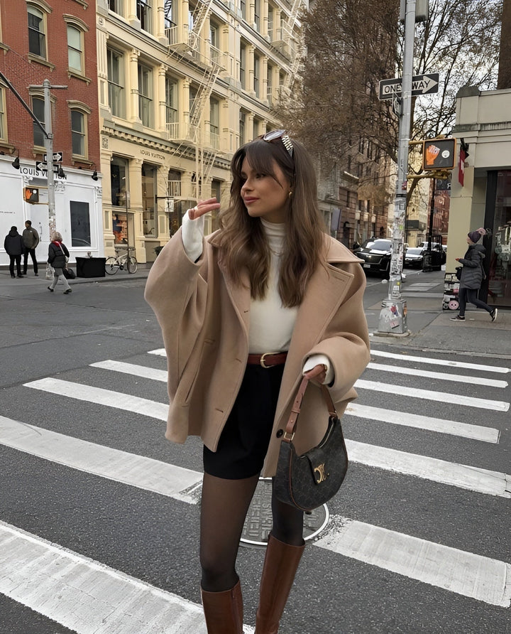 Beatrix Double-Breasted Boxy Overcoat Coats for Women — photo 3