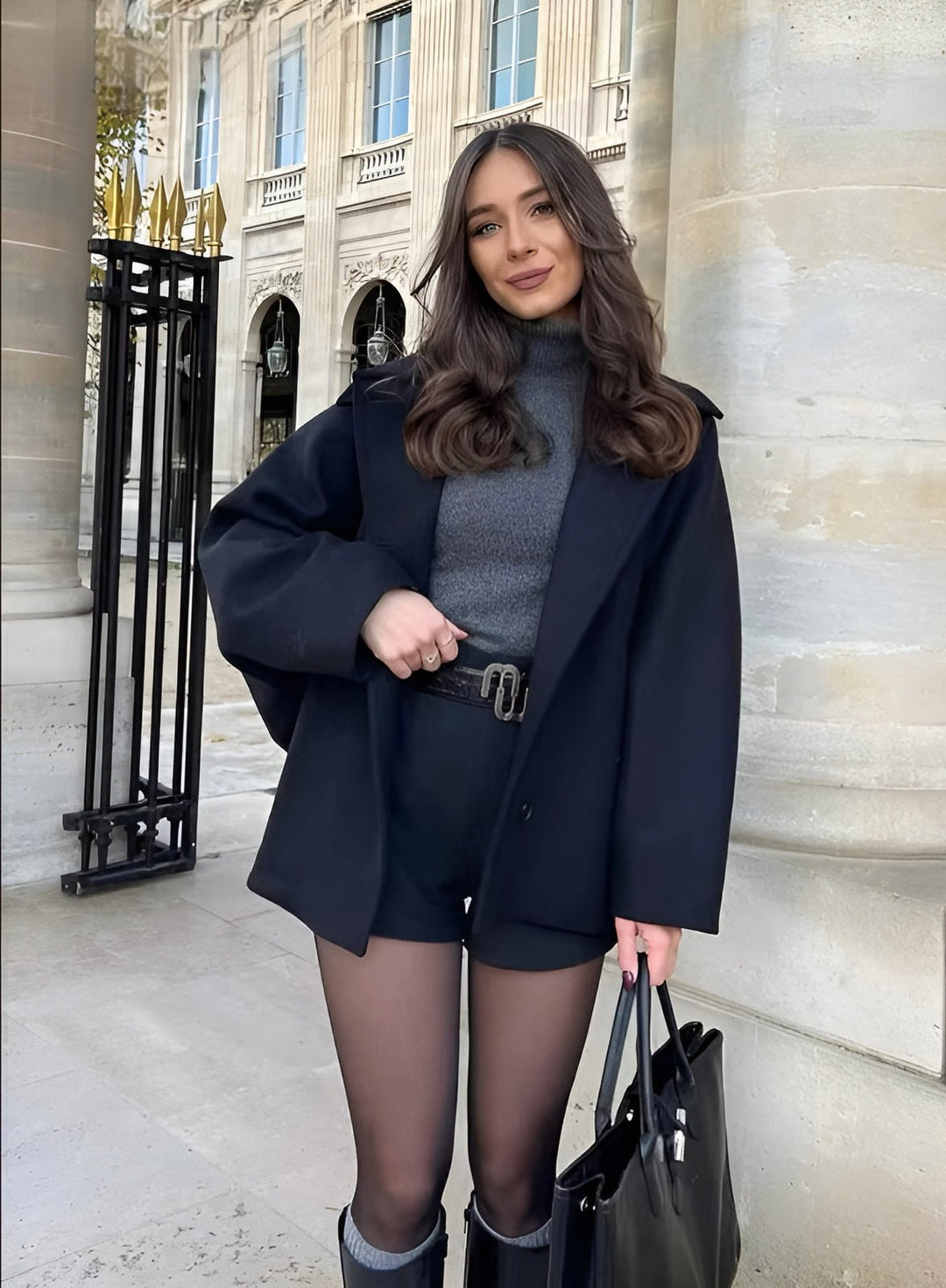 Beatrix Double-Breasted Boxy Overcoat Coats for Women — photo 8