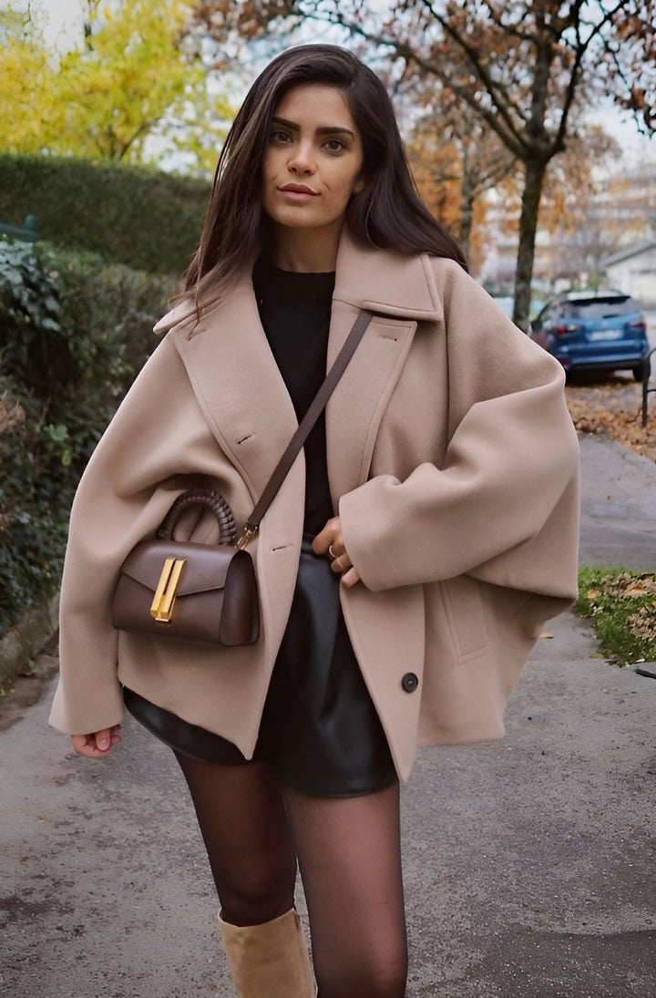 Beatrix Double-Breasted Boxy Overcoat Coats for Women — photo 5