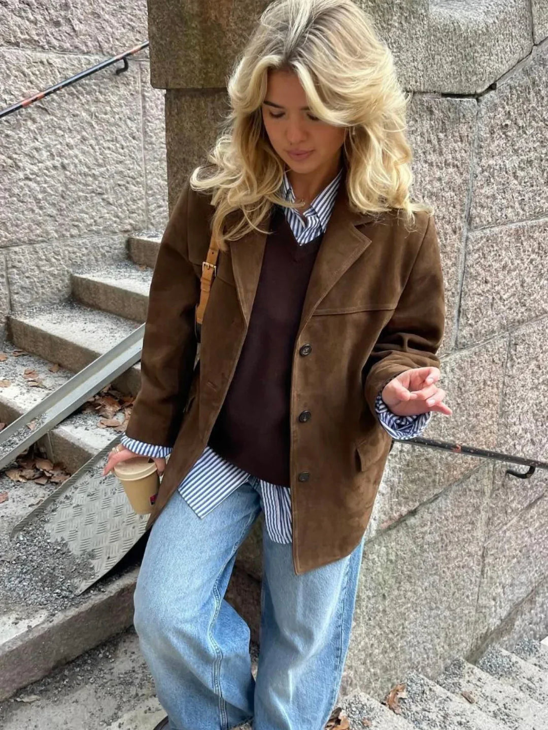 Sylvie Velvet Button Jacket Coats for Women — photo 2