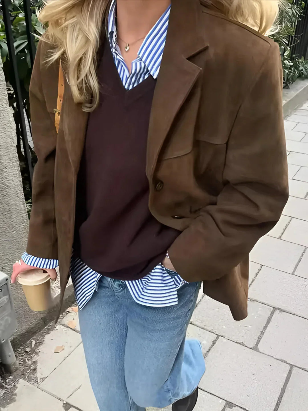 Sylvie Velvet Button Jacket Coats for Women — photo 3