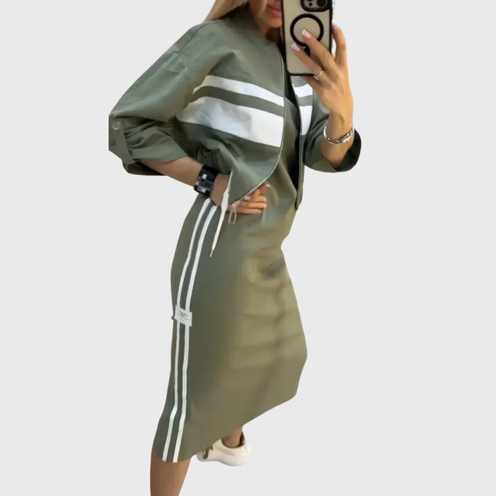 Orlaith Zip Top and Skirt Sets for Women — photo 2