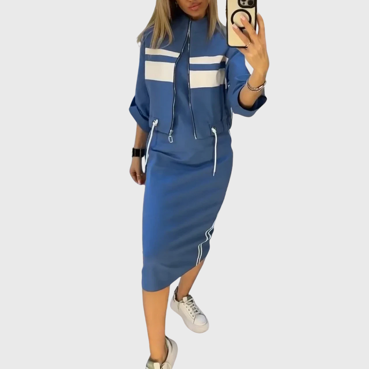 Orlaith Zip Top and Skirt Sets for Women — photo 4