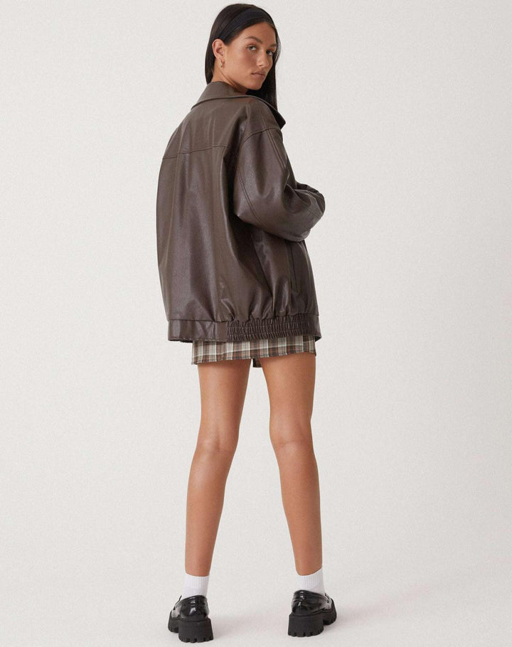 Odette Oversized Bomber Jacket Coats for Women — photo 4