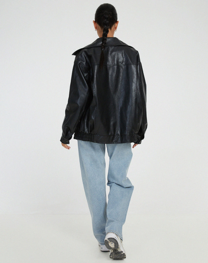 Odette Oversized Bomber Jacket Coats for Women — photo 6
