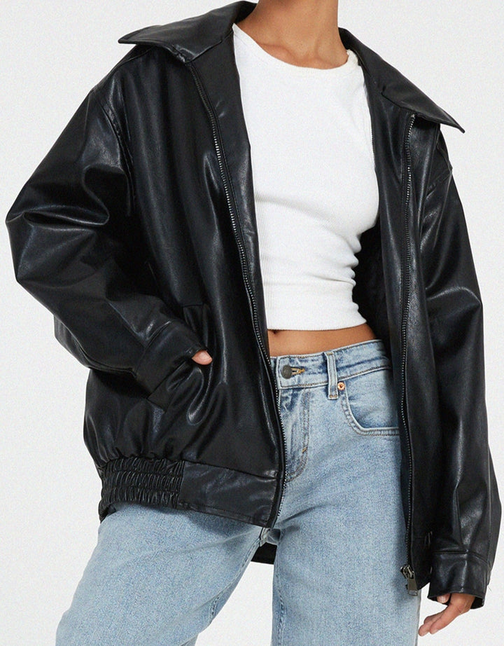 Odette Oversized Bomber Jacket Coats for Women — photo 7