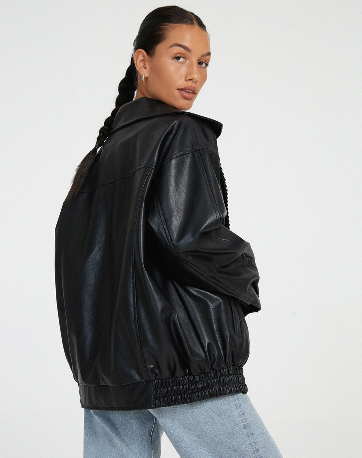 Odette Oversized Bomber Jacket Coats for Women — photo 8