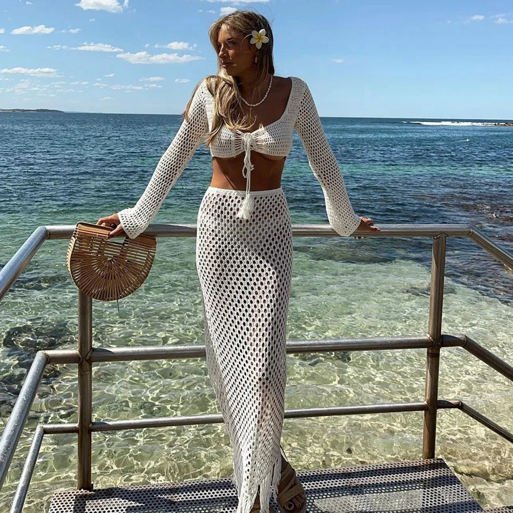 Anwen Halter Top and Skirt Sets for Women