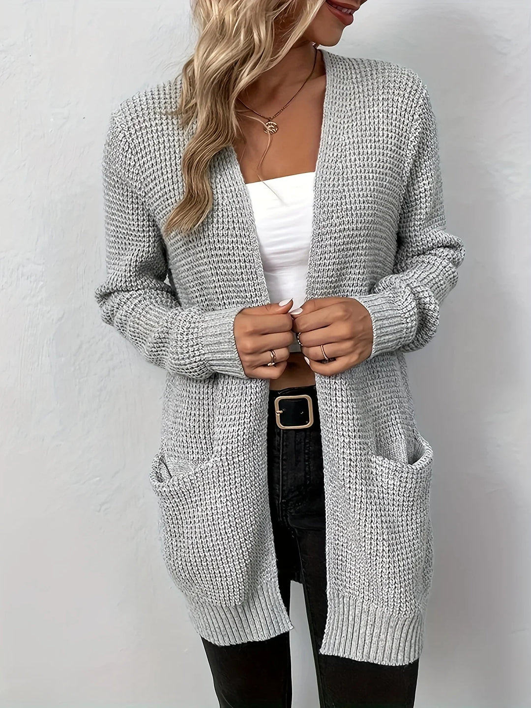 Drusilla Round Neck Textured Knit Sweaters for Women — photo 2