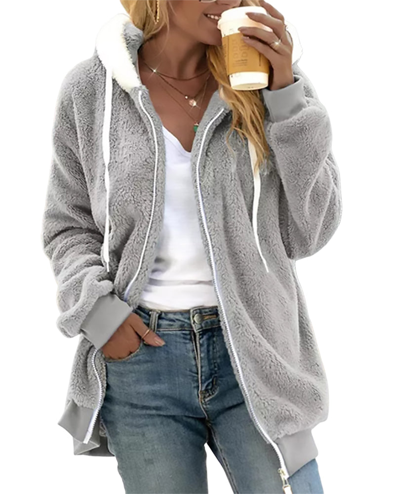 Isadora Fleece Zip Jacket Coats for Women — photo 3