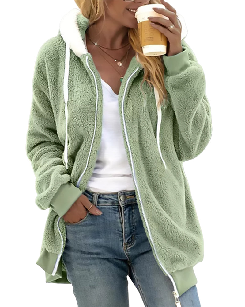 Isadora Fleece Zip Jacket Coats for Women — photo 4