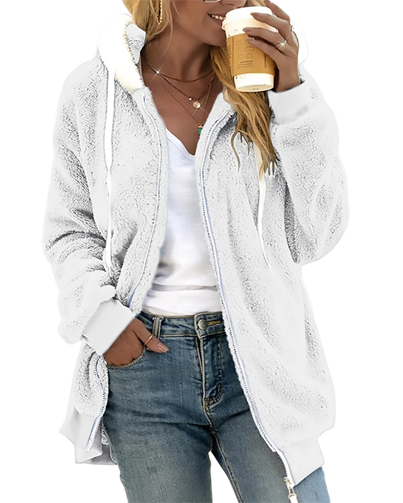 Isadora Fleece Zip Jacket Coats for Women — photo 6