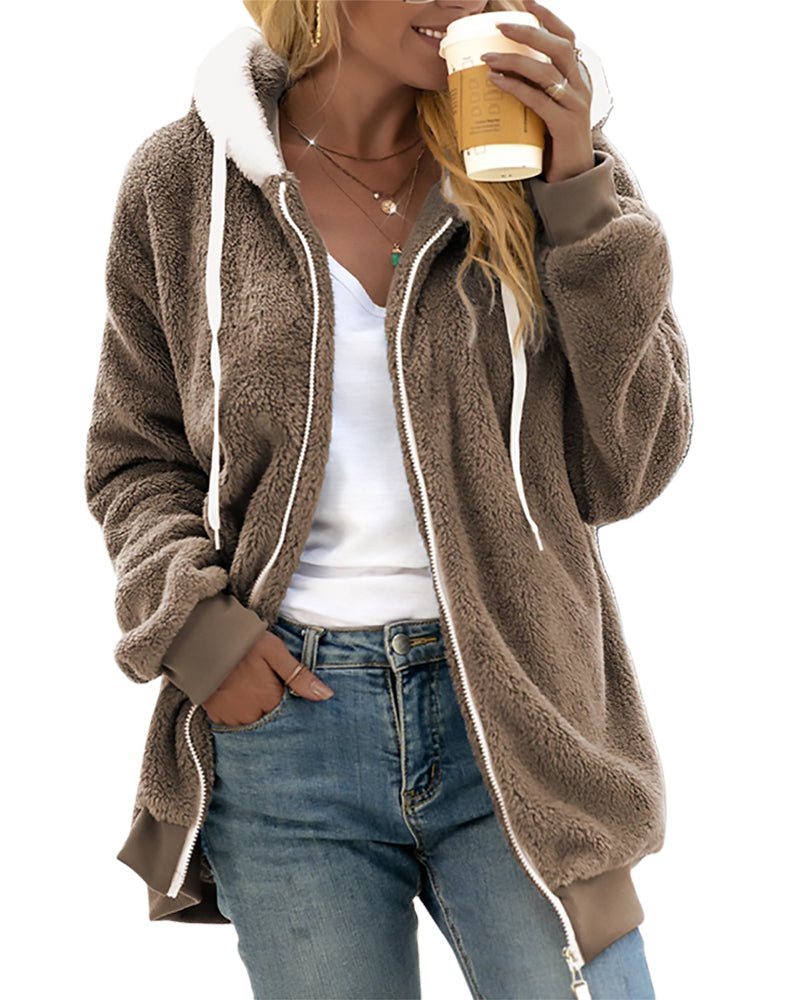 Isadora Fleece Zip Jacket Coats for Women — photo 7