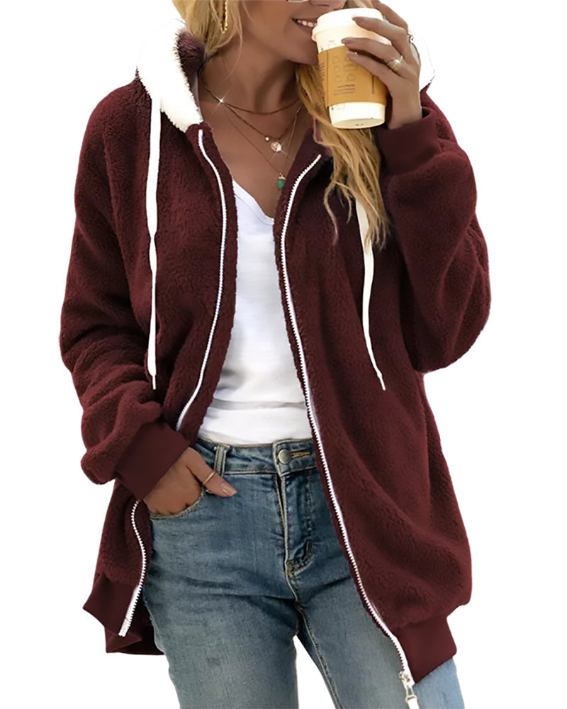 Isadora Fleece Zip Jacket Coats for Women — photo 8