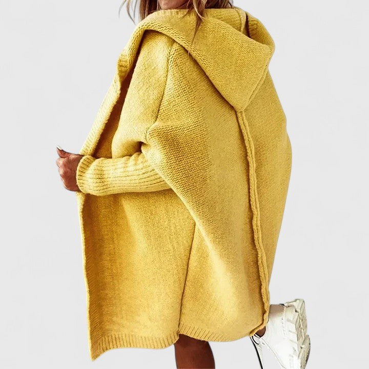 Constance Hooded Open-Front Knit Sweaters for Women — photo 4