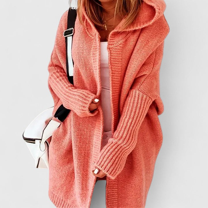 Constance Hooded Open-Front Knit Sweaters for Women — photo 2