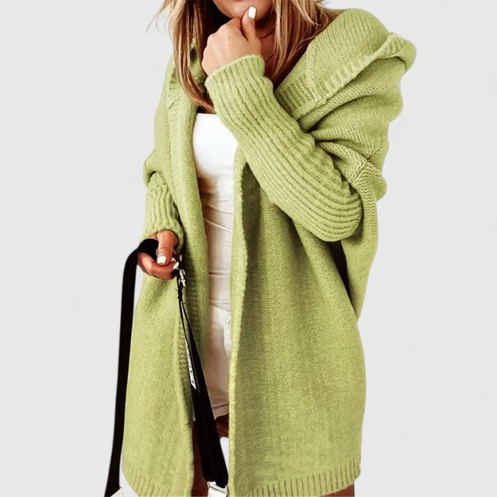 Constance Hooded Open-Front Knit Sweaters for Women — photo 5