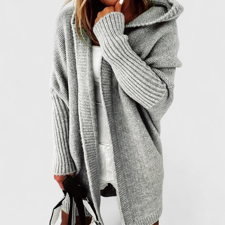 Constance Hooded Open-Front Knit Sweaters for Women — photo 3
